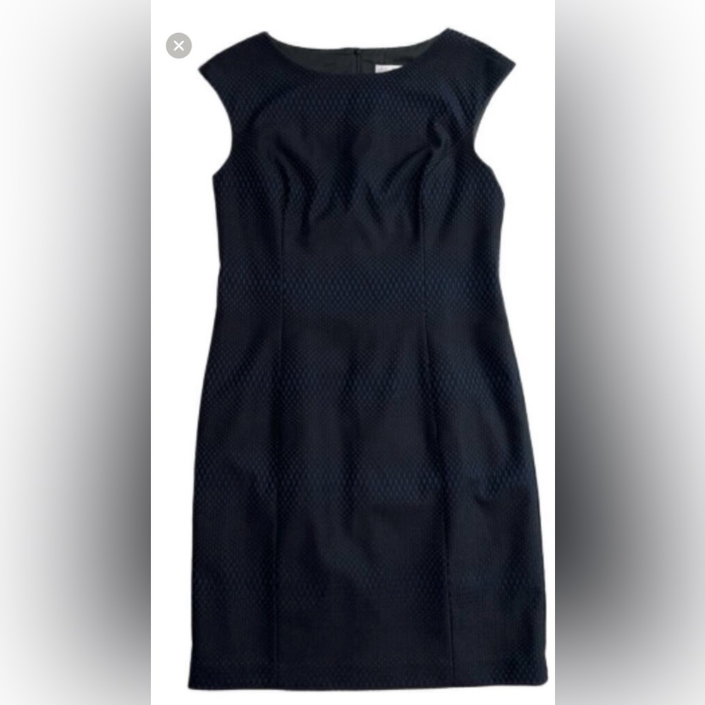 Trina Turk Navy and Black Cap-sleeve Dress Size 10